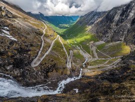 Norwegen,  Romsdahler Alpen,  Abstieg Trollstigen,  03.06.2017