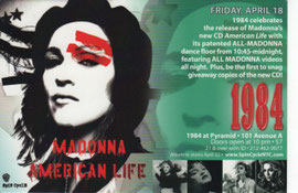 MADONNA AMERICAN LIFE 1984