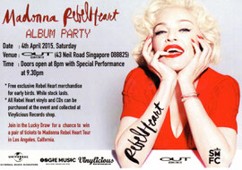 MADONNA REBEL HEART ALBUM PARTY