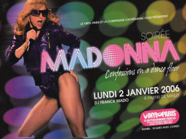 SOIRÉE MADONNA LUNDI 2 JANVIER 2006