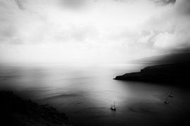 The three boats ,Classée  première à la coupe de France photo noir et blanc en 2017