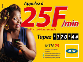 Campagne: Epervier, mtn 25, Directeur artistique: Bibi benzo, Photographe: Zacharie Ngnogue, Agence: MW DDB, Client: MTN CAMEROON