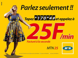 Campagne: Epervier, mtn 25, Directeur artistique: Bibi benzo, Photographe: Zacharie Ngnogue, Agence: MW DDB, Client: MTN CAMEROON