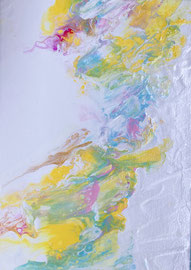 【優しい風】Gentle Wind, Acrylic on canvas, 23×14cm 2020  Sold Out
