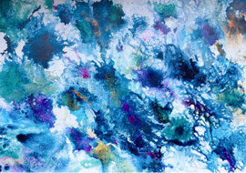 【Space World】Acrylic on canvas, 80×117cm 2021 Sold Out