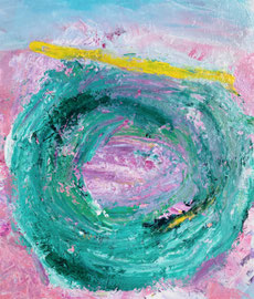 【Spring Mountain】Acrylic on canvas, 53×45cm 2021