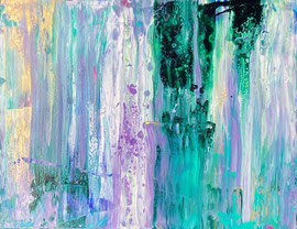 【勇気の滝】Waterfall of Courage, Acrylic on canvas, 32×45cm 2020
