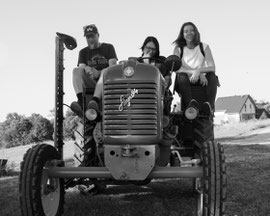 Zum Piknik mit dem Traktor