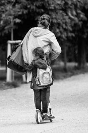 Am Heimweg mit Mama