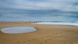 An einem Strand in Spanien