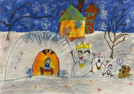 銀賞「夜の雪だるま」王 裕馨