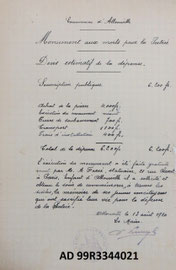 ALLONVILLE (Devis ; Archives dép. de la Somme)