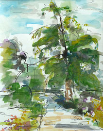 Domäne Dahlem 1, Aquarell, 24x32, 2011