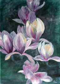 Magnolien, Acryl, 50x70, 2010