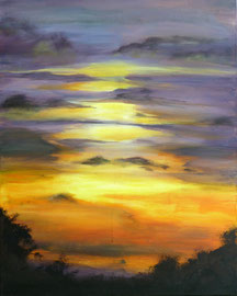 Sonnenuntergang, Acryl auf Leinwand, 80x100, 2011