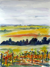 Rheingau, Aquarell, 30x40, 2010