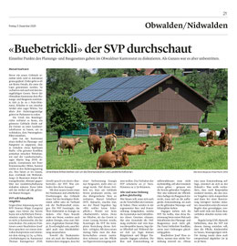 Obwaldner Zeitung vom 5.12.2025