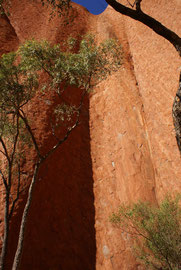Imposanter Teilausschnitt des Uluru
