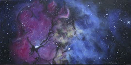 Sternennebel I, 50 x 100 cm