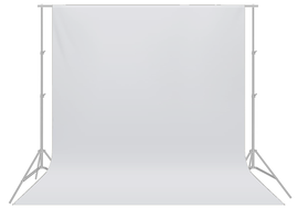 S1 - Weißer Hintergrund (nicht vor Fenster geeignet) (Hochwertiger B1, Stoff, gesäumt) = 25 EUR - B280xH240cm