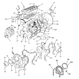 Motor para Ford 5000, 6600 y sus componentes.