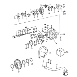 Bomba hidráulica para Ford 5000/6600 y sus componentes