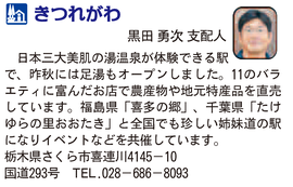 道の駅「きつれがわ」 栃木県さくら市