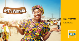 Campagne: MTN WANDA, Directeur artistique: Bibi benzo, Photographe: Zacharie Ngnogue, Agence: MW DDB, Client: MTN CAMEROON