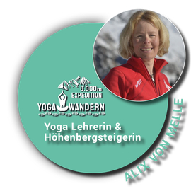 Yoga Lehrerin & Höhenbergsteigerin Alix von Melle