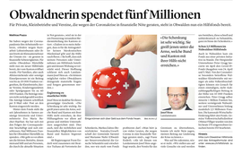 Obwaldner Zeitung vom 15.05.2020