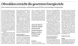 Obwaldner Zeitung vom 01.05.2021