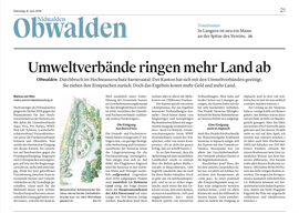 Obwaldner Zeitung vom 08.06.19
