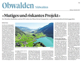Obwaldner Zeitung vom 2.12.2024