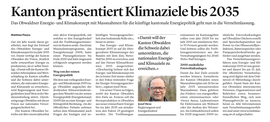 Obwaldner Zeitung vom 27.05.2022