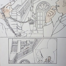 本物のトラップ邸は、２年ほど前にホテルとして一般に開放されるまで未公開だったので、映画に使われているのは別の建物でした。なので、本物が描かれたのはこれが初めてだと思います！！！！（＊＾ー＾＊)実際のトラップさん、広い庭で声が届かないようなときに笛を吹くことはあっても、家の中でそれをやることはほとんどなかったそうです。(次女マリアさん談）