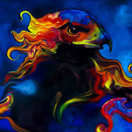 Thorondor - Acquarello e pastelli su carta - 35x50