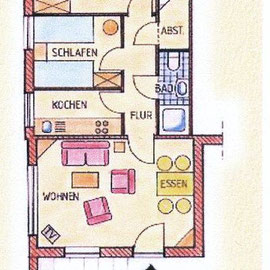 Grundriss Wohnung 2