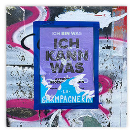 StadtSicht 171b: Plakatwand mit Plakat "Ich kann was"