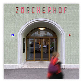 Neuheit StadtSichten Zürich: Fassade Zürcherhof am Limmatquai