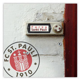 Klingelschild: Forza St. Pauli