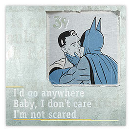StadtSicht 158c: Superman und Batman küssen sich