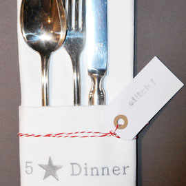 Serviette "5 Sterne Dinner"