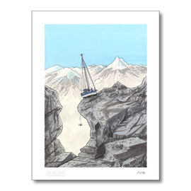 Traversée des Alpes - Tirage d'auteur