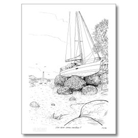 Mouillage tranquille - Tirage d'auteur