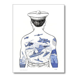 La Marine nationale dans la peau-4ème période-Tirage d'auteur
