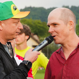 Urs Sahli, Moderation und Animation Benefizspiel FC Shoppyland vs. FC Schönbühl
