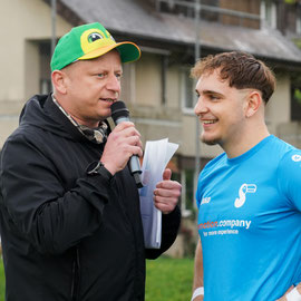 Urs Sahli, Moderation und Animation Benefizspiel FC Shoppyland vs. FC Schönbühl
