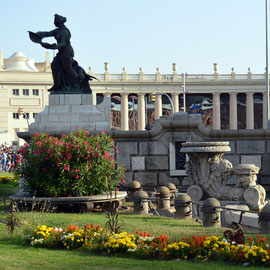 Font de la Plaça Espanya. 2018. Imatge: Raúl Sanz.