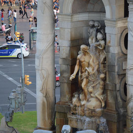 Font de la Plaça Espanya. 2018. Imatge: Raúl Sanz.