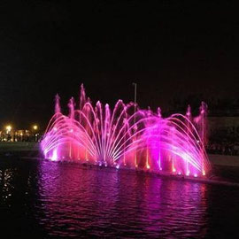 La fontaine lumineuse et sonore